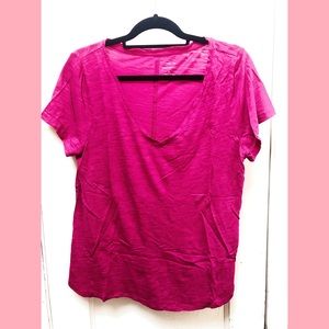 Banana Republic Malibu Tee Scoopneck Heathered